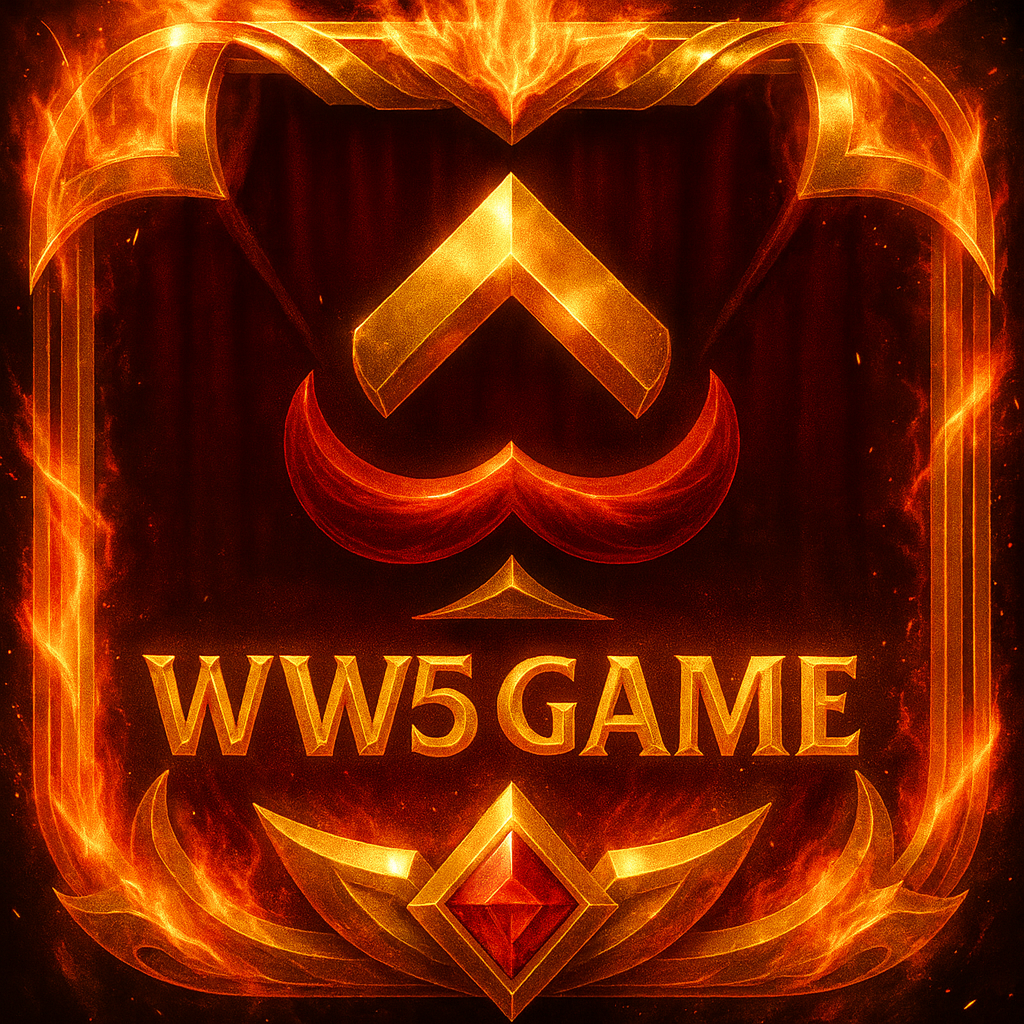 Mobile screen displaying the WW5 Game APK install page with a large download button at the bottom."